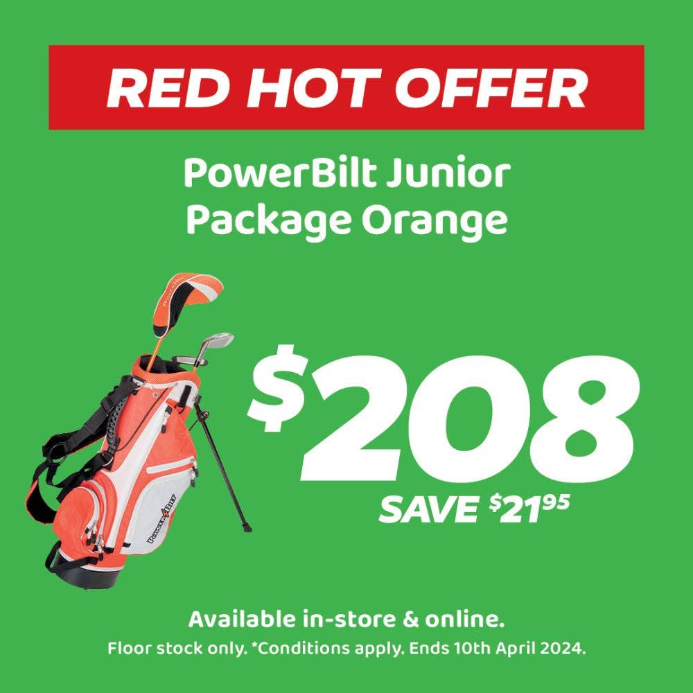 PowerBilt Orange Junior Package - Age 3 to 5