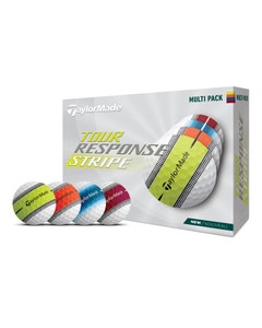 TaylorMade Tour Response Stripe Multi Golf Balls - 12pk